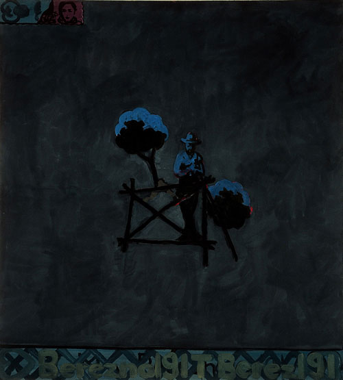 On the Tribune
1989,  160 x  145 cm