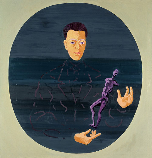 Portrait with Guttfeund`s Hamlet
1991, 140 x 135 cm