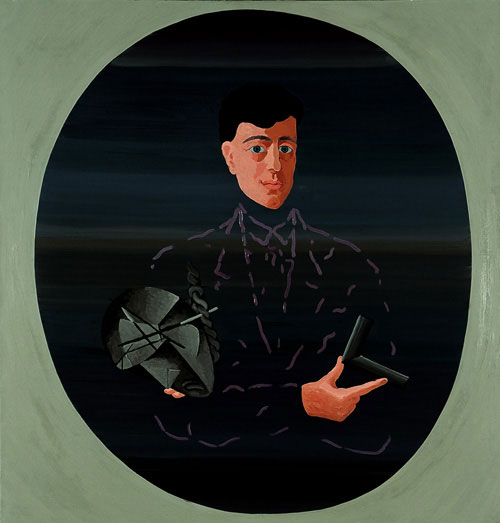 Portrt s Kubitovm obencem
1991, 141 x 135 cm