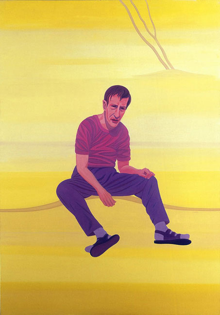 Žlutý portrét z cyklu silnice
1998-99,  60 x  55 cm
