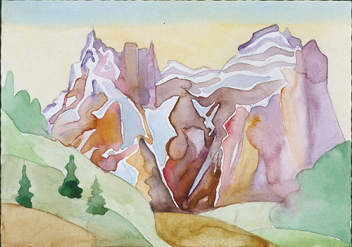 The Dolomites
1999,  10.5 x 15 cm